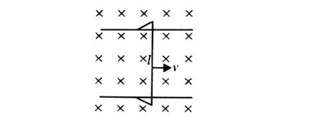 Wire sliding on rails in magnetic field