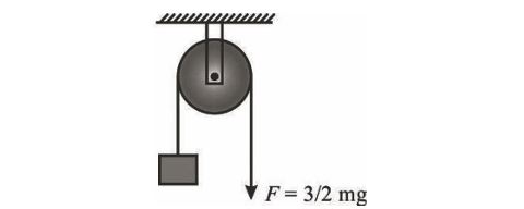 Mass with pulley and force