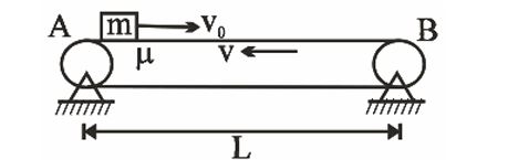 Block on conveyor belt